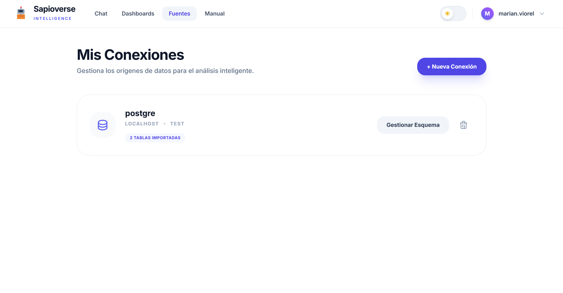 Sources Interface